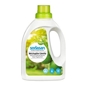 Sodasan Weichspüler Limette (2 x 750 ml) / Natürlicher Duft durch reine ätherische Öle