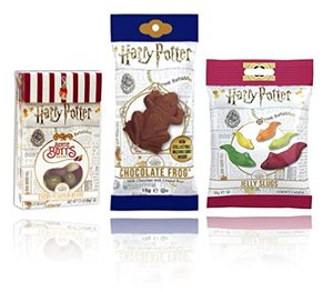 Harry Potter Jelly Belly Bertie Botts Box, Schokofrosch und Slugs