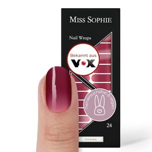 Miss Sophie Nagelfolie -"Pink Ombre", Farbverlauf Pink, selbstklebend