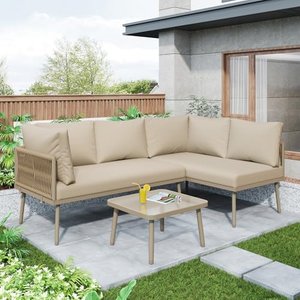 DRIXNO Garten-Lounge-Set aus Eisen