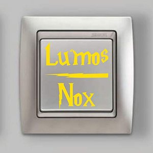 "Lumos-Nox" Lichtschalter Aufkleber- Harry Potter-Premium Qualität- ca. 2 x 4 cm