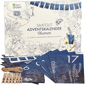 Saatgut Adventskalender 2022: Nachhaltiger Blumen Samen Adventskalender 2022