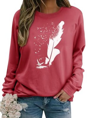 Damen Sweatshirt Langarmshirt