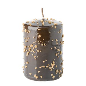 Kerze im weihnachtlichen Design