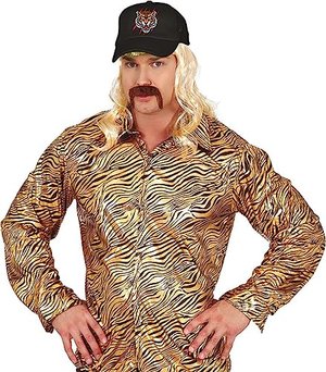 MIMIKRY Tiger King Herren Kostüm-Set Joe Exotic Hemd und Kappe