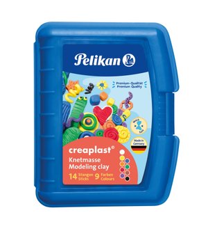 Pelikan Knete Creaplast 9 verschiedene Farben