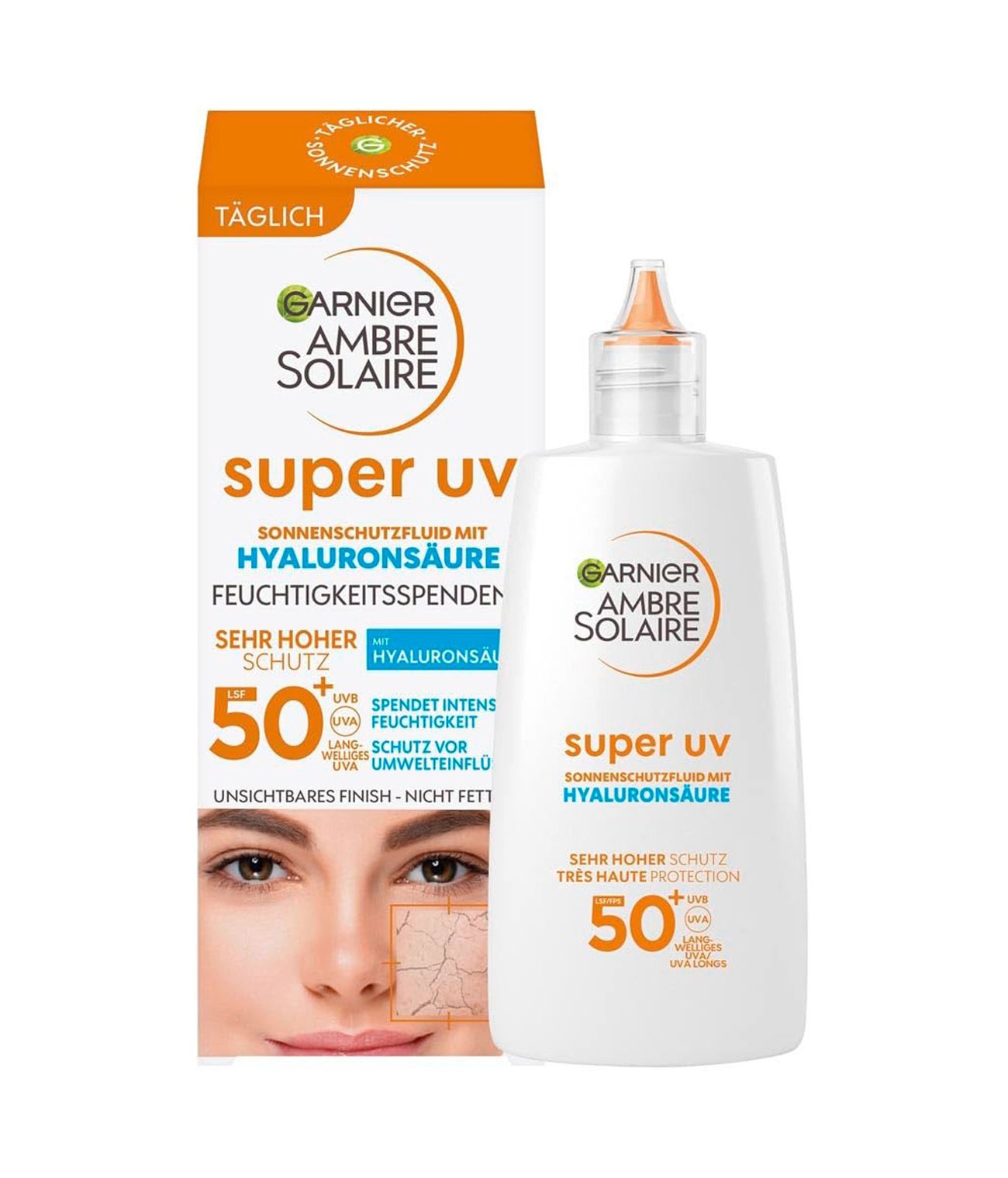 Garnier – LSF 50+ Super UV Fluid mit Hyaluronsäure