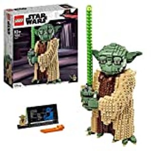 Lego 75255 Star Wars Yoda Bauset, Sammlermodell mit Displayständer, Angriff der Klonkrieger Kollekti