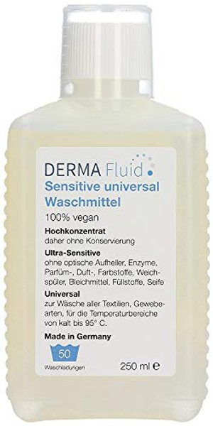 Sensitive Waschmittel (50 WL) ohne Duftstoffe, Parfüm, Enzyme, Zusatzstoffe, Weichspüler - ideal für