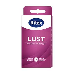 Ritex LUST Kondome, Genoppt und gerippt, 8 Stück