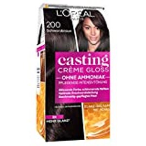 L'Oréal Paris Casting Creme Gloss Glossy Blacks Pflege-Haarfarbe, 200 Schwarzbraun, 1 Stück