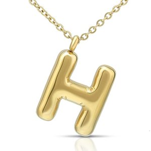 Vergoldeter Puffy Buchstabe H