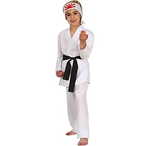 Krause & Sohn Karate Kid Kostüm Kobra Kai für Kinder 5-12 Jahre