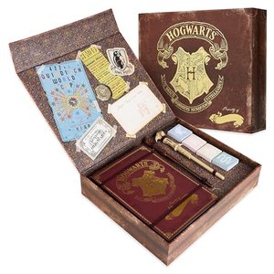 Harry Potter Brief Set mit Notizbuch A5, Zauberstab Stift, Briefpapier, Sticky Notes, Aufklebern