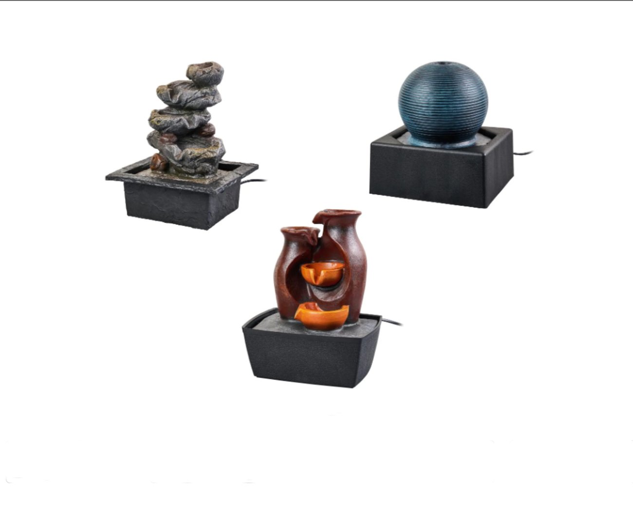 Deko-LED-Brunnen / Deko-Brunnen, geräuscharm