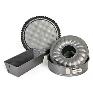 Original Kaiser Gourmet Backformen-Set 4-teilig, Backset mit 3 Kuchenformen antihaftbeschichtet.
