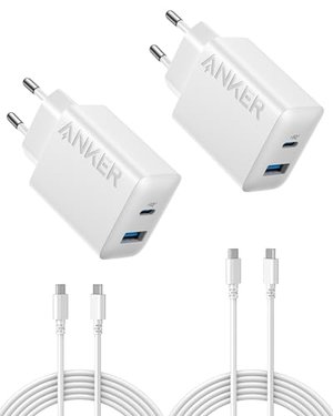 Anker 20W USB-C Ladegerät Doppelpack