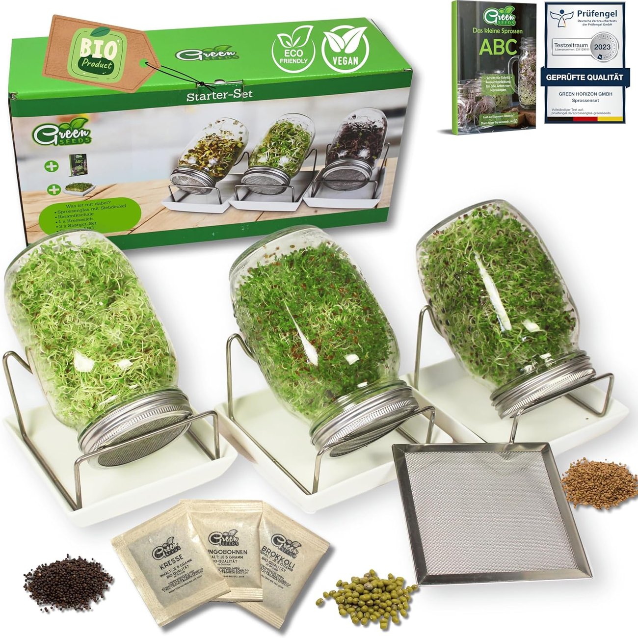 Komplettes Sprossen-Set von Green Seeds