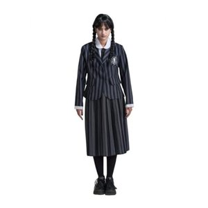 Chaks Wednesday Kostüm Schuluniform Nevermore Wednesday Addams für Damen Gr. XS-L schwarz Fasching H