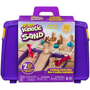 Kinetic Sand im Spielkoffer mit Sand, Förnchen und Werkzeug