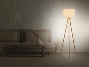 LIVARNO home LED-Stehleuchte, Fußschalter, 8,8 W
