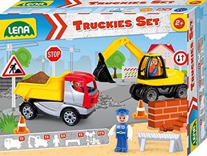 Lena Truckies Set Baustelle 23 teilig