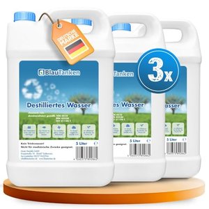 Blautanken – Destilliertes Wasser (3x 5-Liter-Kanister)