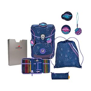 DerDieDas Schulranzen Set 5-tlg. Ergoflex Easy Deep Ocean 2023