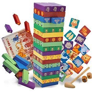 all Kids United Holz Kinder-Spielzeug Stapelturm