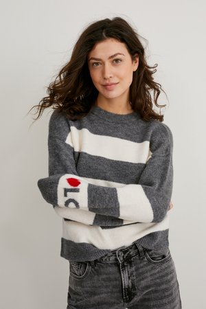 Pullover - recycelt - gestreift