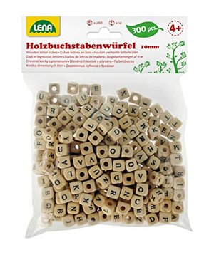 300 Buchstabenwürfel aus Holz 