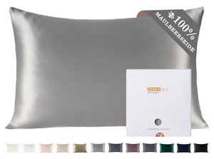 ZIMASILK Kissenbezug aus 100% Seide für Haare und Haut. Doppelseitige 19 Momme Reine Maulbeerseide K