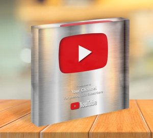 Custom YouTube Play Button Award
