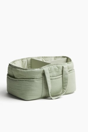 Wickeltasche aus Musselin - Grün - Kinder