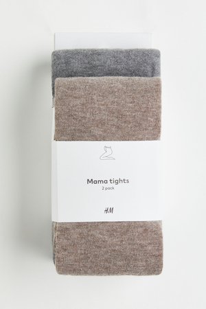 H&M MAMA 2er-Pack Strumpfhosen