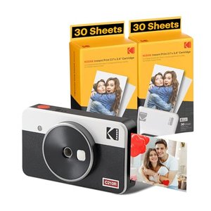 Kodak Mini Shot Combo 2 Retro 2.1 x 3.4 Kamera & DRUCKER + 68 Bilder, Sofortbild-Kamera, Fotodrucker