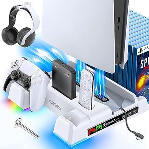 PS5/PS5 Slim Ständer mit 3-stufigem Lüfter