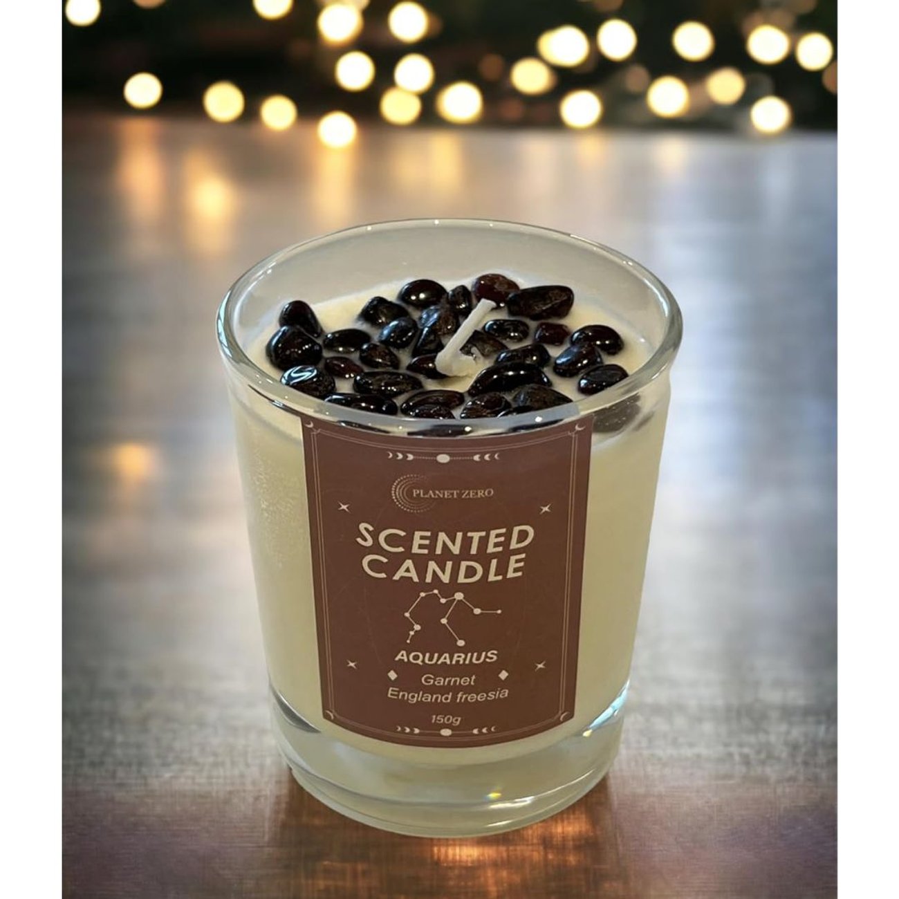 Zodiac Sojawachs-Edelsteinkerze