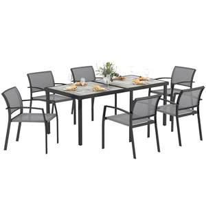Outsunny Sitzgruppe 7-teilig