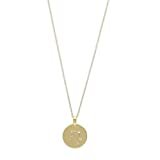 Pilgrim Jewelry Halskette mit Sternzeichen und Kristall (Vergoldet - Waage Sternzeichen)