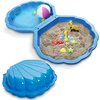 ONBEST 2-in-1 Sandkasten & Sandmuschel mit Deckel