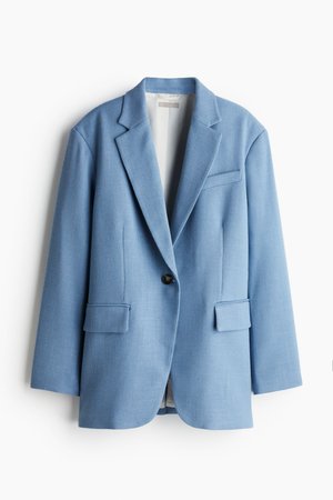 Oversized Blazer - Blau - Damen