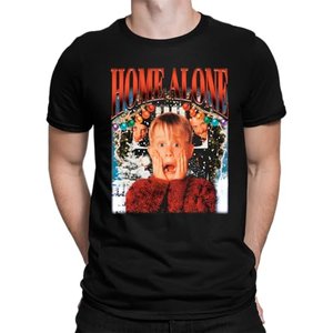 Kevin Home Alone allein Zuhause- Weihnachten Herren T-Shirt, Schwarz, XL