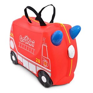 Trunki Trolley Kinderkoffer, Feuerwehrauto (Rot)