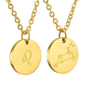 Sternzeichen Kette Löwe Gold für Damen Horoskop