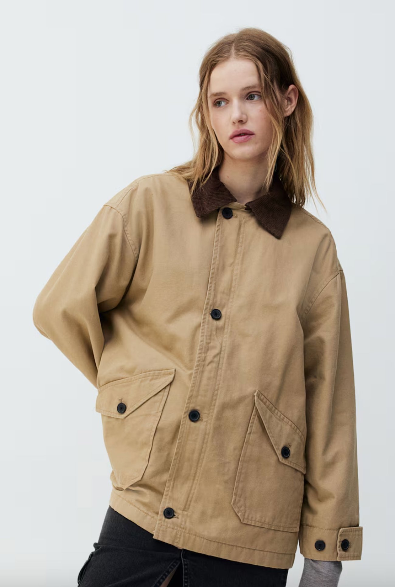 Oversized Canvasjacke