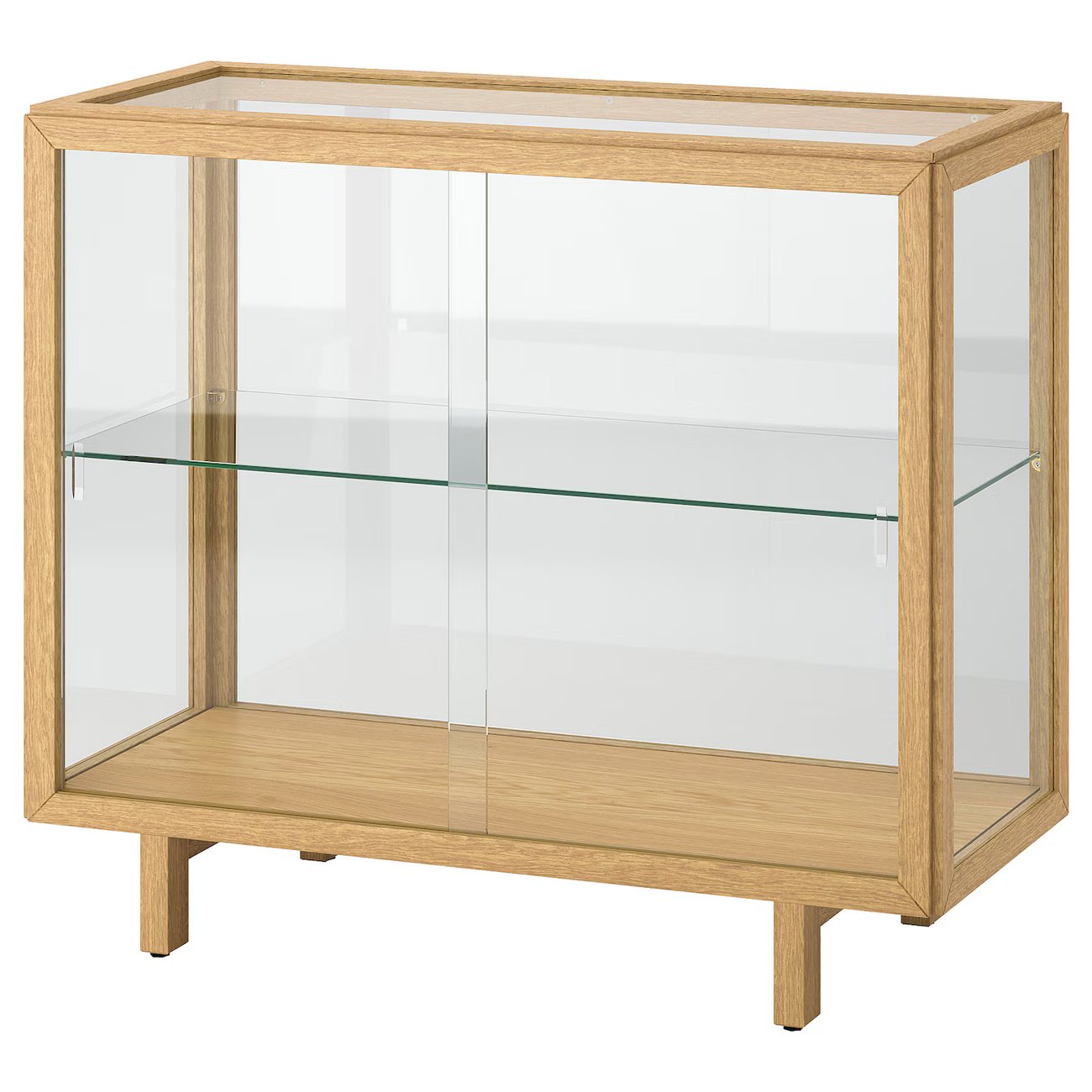 STOCKHOLM 2025 Vitrine - Eichenfurnier 100x40x86 cm