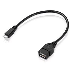 adaptare 40225 USB-OTG Adapter-Kabel Micro-USB 2.0-Stecker USB-Buchse Typ A für Speicher-Stick und a