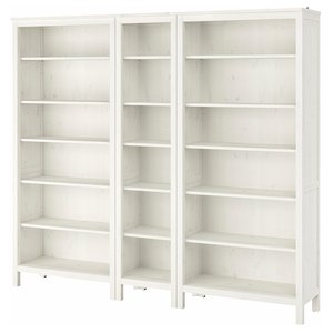 HEMNES Bücherregal - weiß gebeizt 229x197 cm