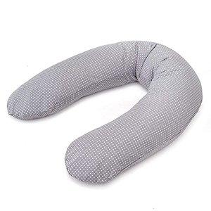 THERALINE Stillkissen Dodo Pillow Premium - 180 cm inkl. Bezug aus Baumwolle - Füllung: leise & fein
